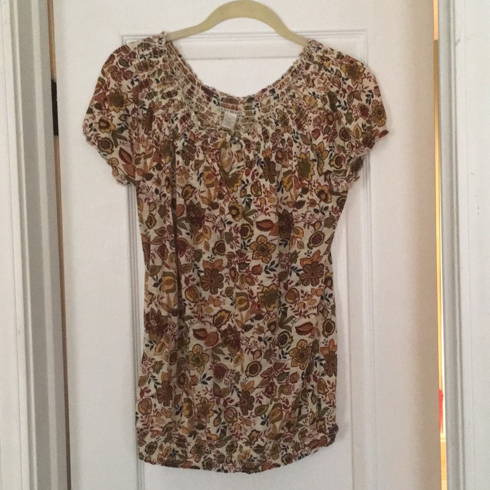 Lucky Brand keyhole short sleeve top